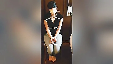 On Chair, Hands In Front