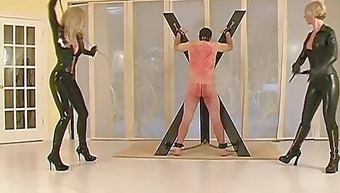 Hard Whipping By 2 Mistresses
