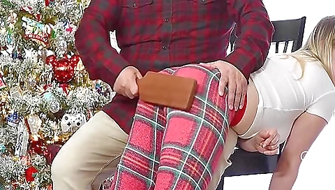 Stevie Rose - Naughty List Paddling - Otk Pajama Paddling - Assume The Position